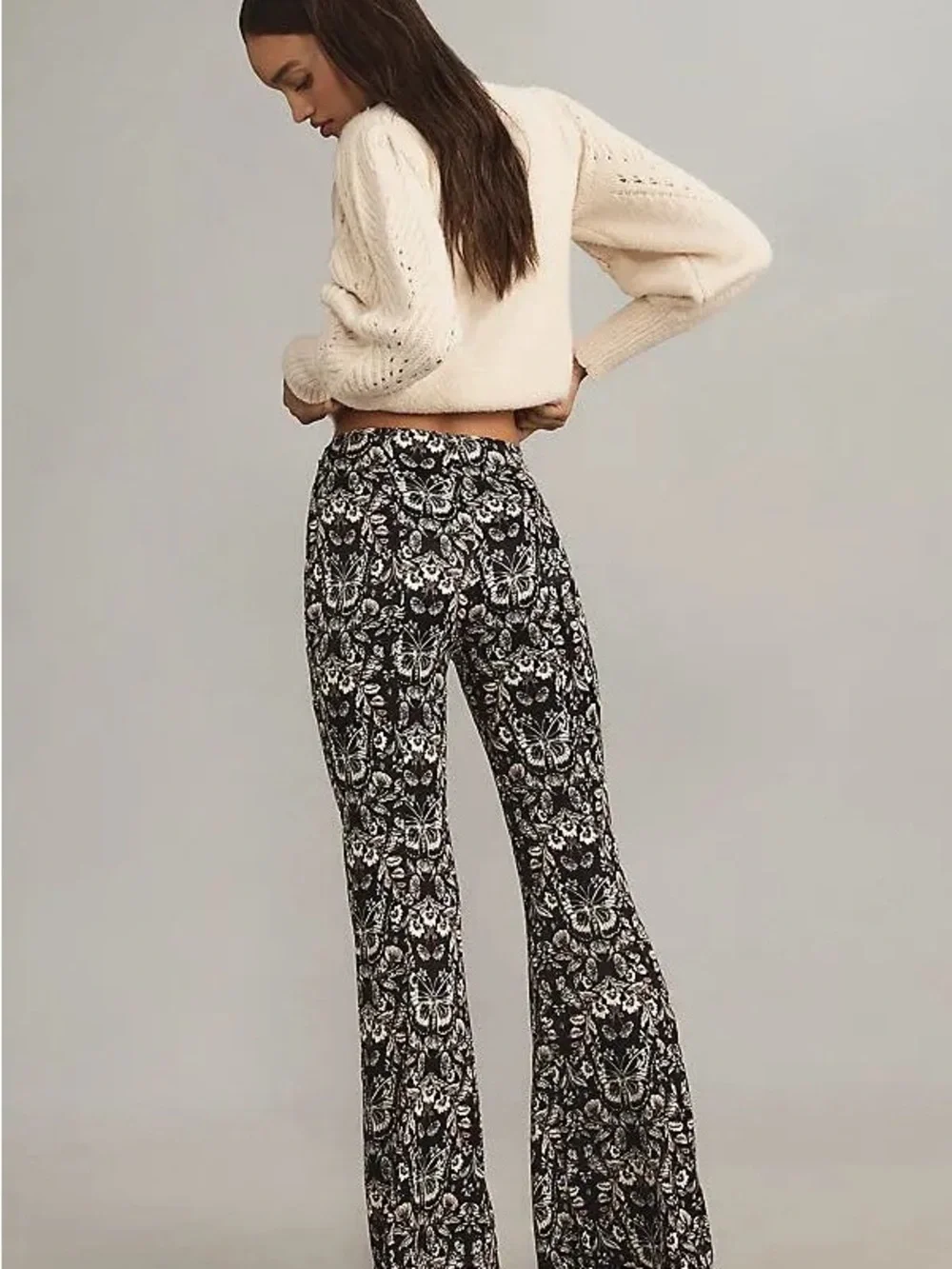 Anthropologie sat flare pant - Picture 2 of 7